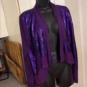 Rachel Toy Signature Purple sequin jacket